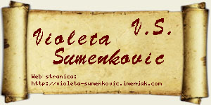 Violeta Šumenković vizit kartica